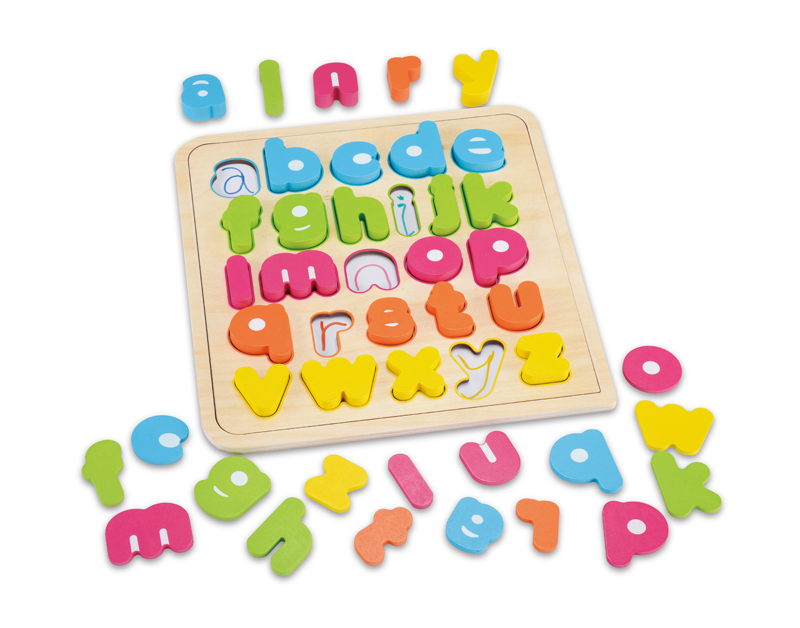 Drawcase lowercase alphabet puzzle